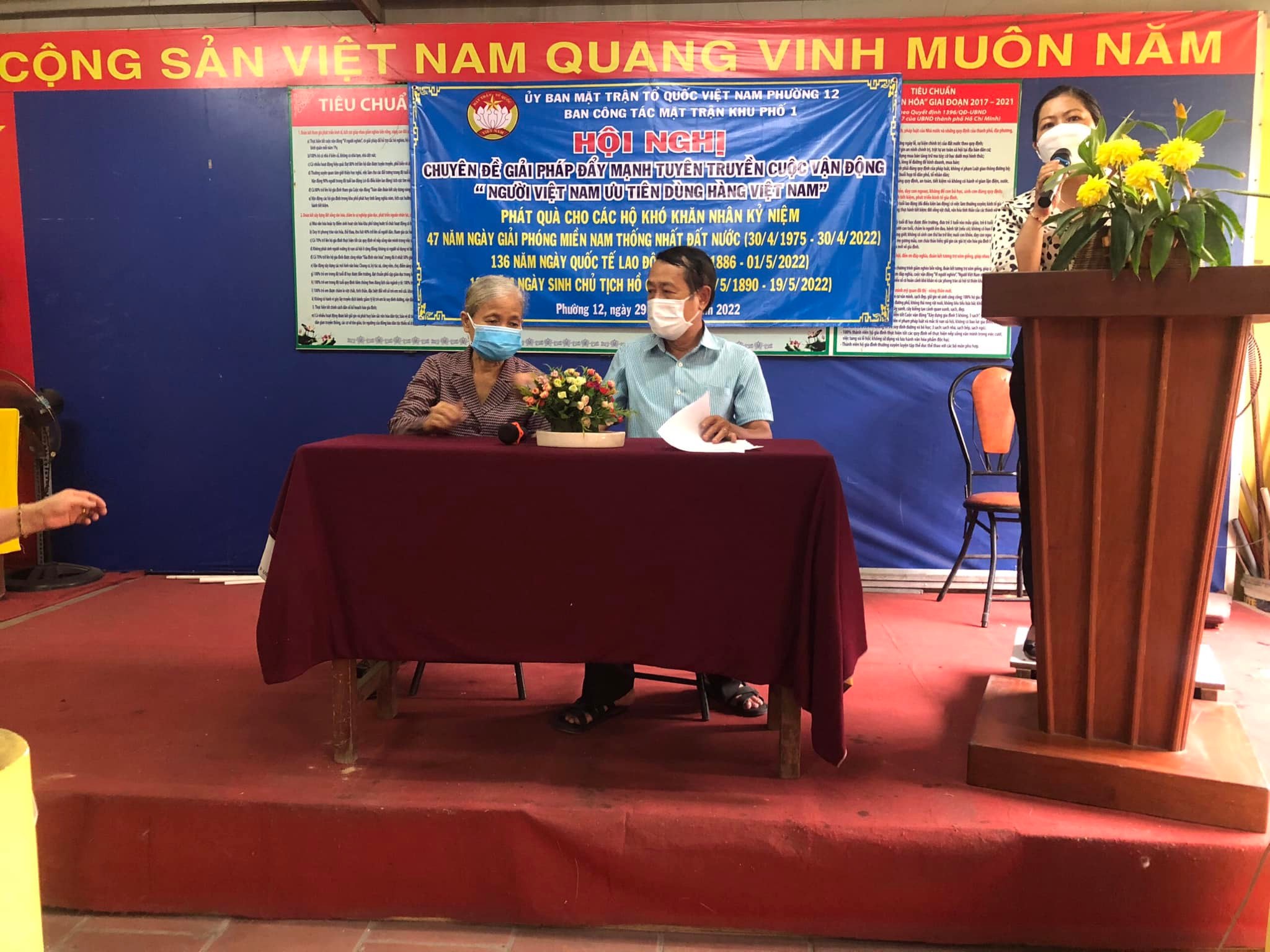 Khu phố 1 – Hội nghị chuyên đề giải pháp đẩy mạnh tuyên truyền cuộc vận động “Người Việt Nam ưu tiên dùng hàng Việt Nam”