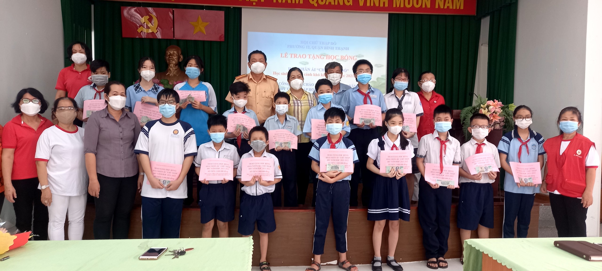 Chương trình hoạt động của Hội CTĐ Phường 12, quận Bình Thạnh, công trình chào mừng kỷ niệm 75 năm ngày thành lập Hội Chữ Thập Đỏ Việt Nam 23/11/1946 – 23/11/2021