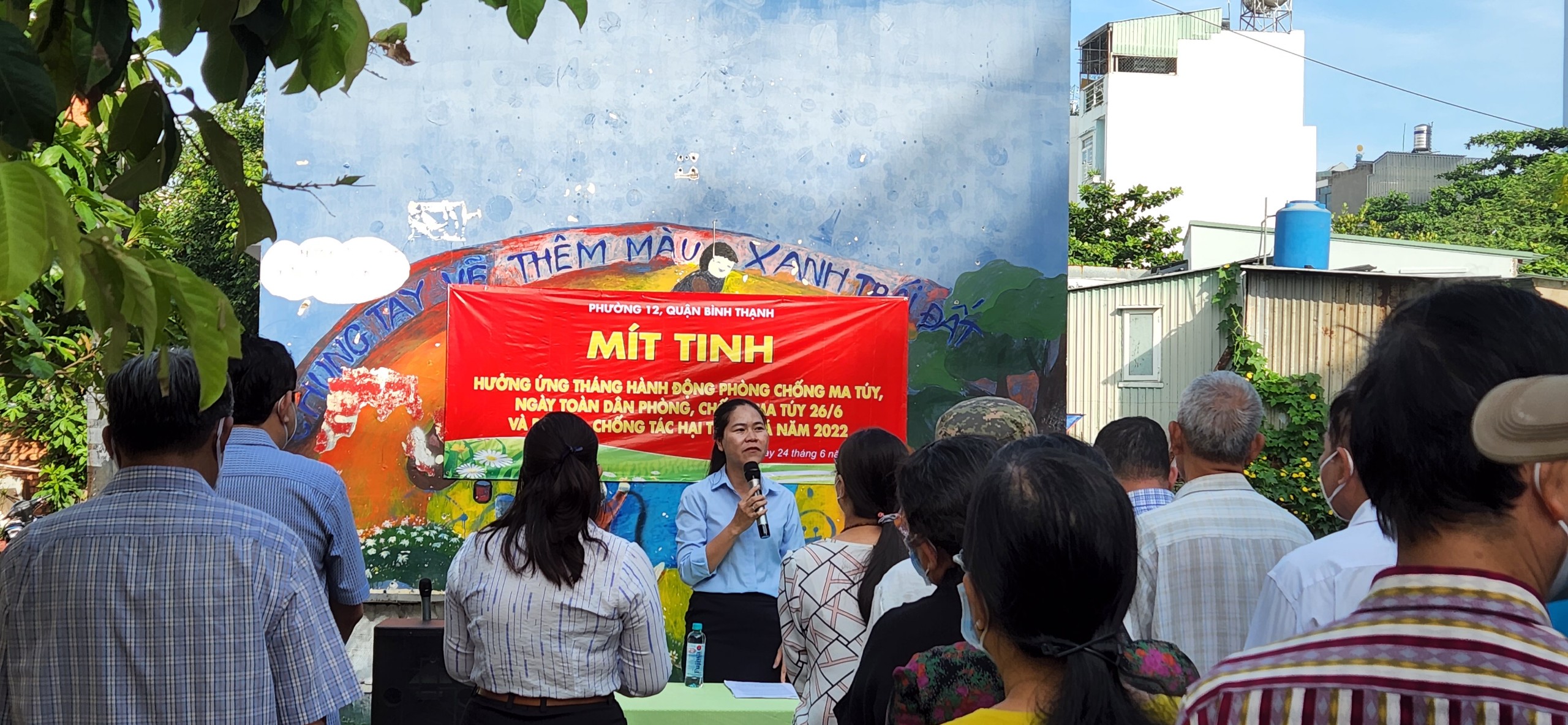 Lễ mít tinh hưởng ứng “Tháng hành động phòng, chống ma túy, Ngày quốc tế phòng, chống ma túy và Ngày toàn dân phòng, chống ma túy 26 tháng 6” năm 2022