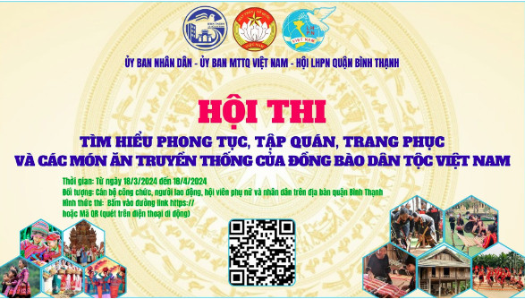 HỘI THI TÌM HIỂU PHONG TỤC, TẬP QUÁN, TRANG PHỤC VÀ CÁC MÓN ĂN TRUYỀN THỐNG  CỦA ĐỒNG BÀO DÂN TỘC VIỆT NAM