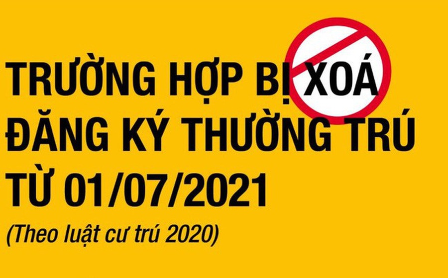 Quy định về các trường hợp bị xóa đăng ký thường trú theo Luật Cư trú năm 2020